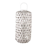 Mayita Sand Round Bamboo Lantern With Glass L