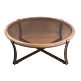 Cami Natural Fir Wood Coffeetable Bended Frame L