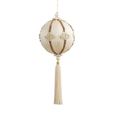 Dahryl Cream Polyester Thread Ball W Tassel L