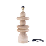 Callain Natural Mango Wood Table Lamp Base Round