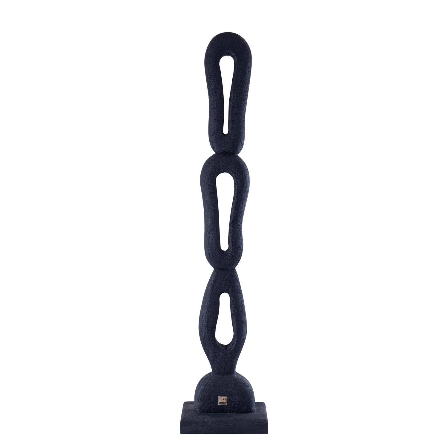 Rhyce Black Mango Wood Statue Open Figure L