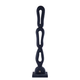 Rhyce Black Mango Wood Statue Open Figure L