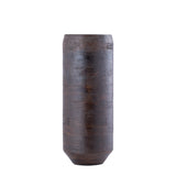 Gerd Brown Mango Wood Pot Rounded Border M