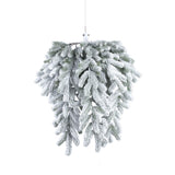 Rosamond White PVC And PE Mix Hanging Wreath Long