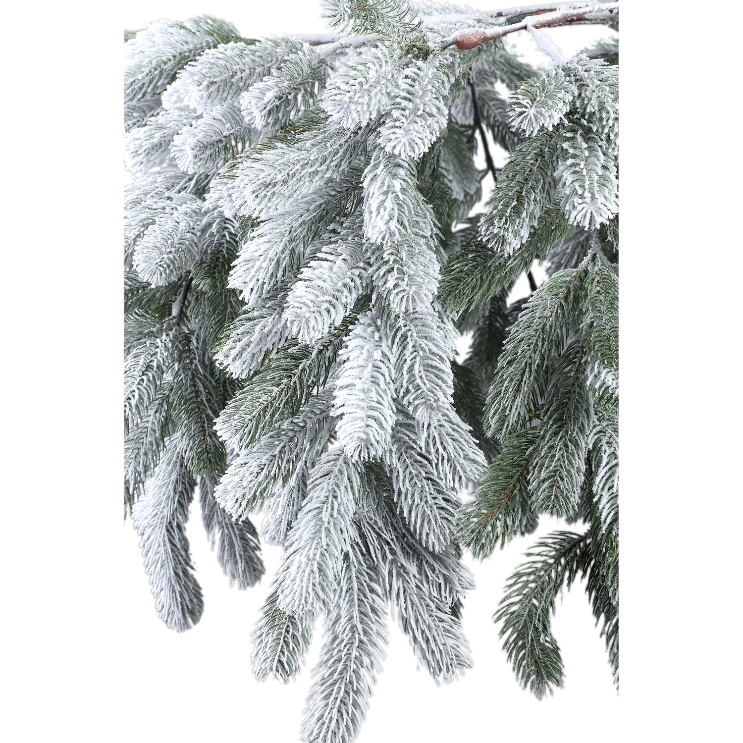 Rosamond White PVC And PE Mix Hanging Wreath Wide