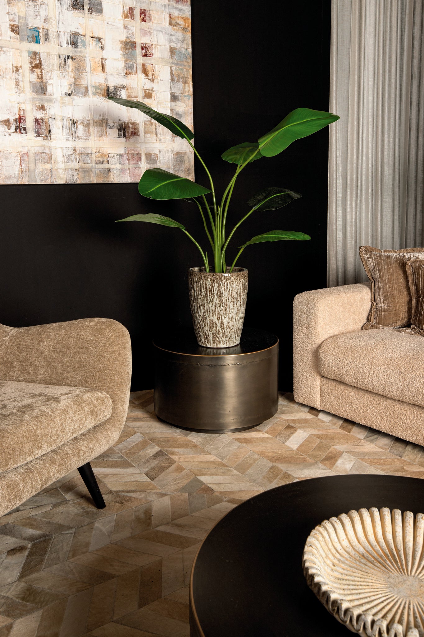Leaves Plant Green PE Real Touch Strelitzia S