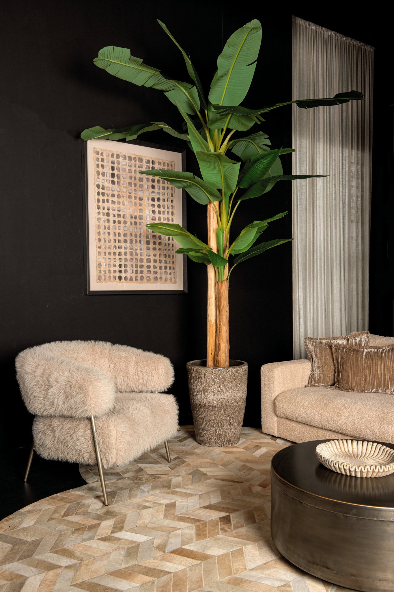 Tree Green PE Real Touch Banana Tree L