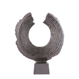 Apolline Bronze Round Casted Alu Statue On Base L