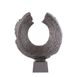 Apolline Bronze Round Casted Alu Statue On Base L