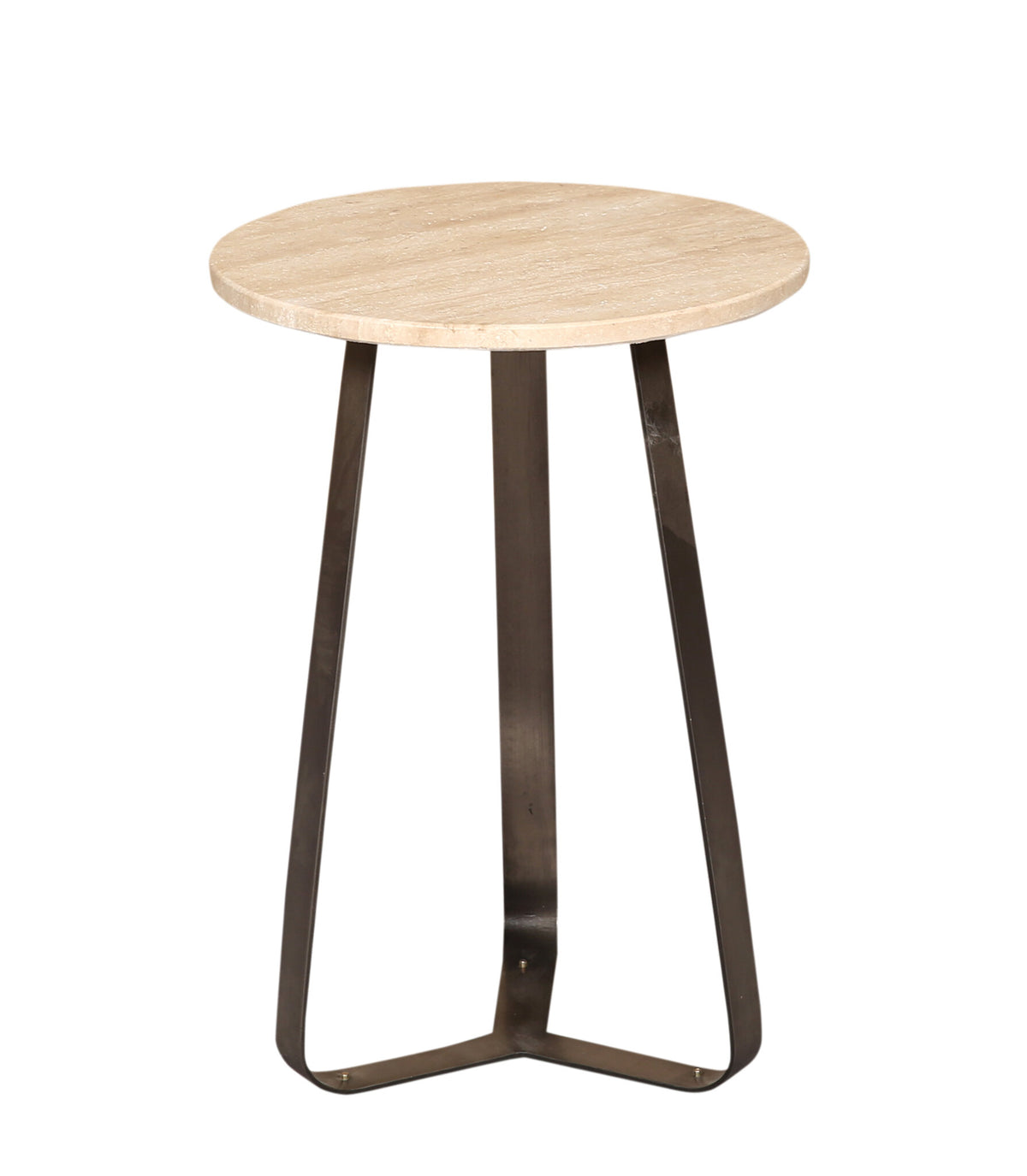 Micka Black Travertine Coffeetable Round Small