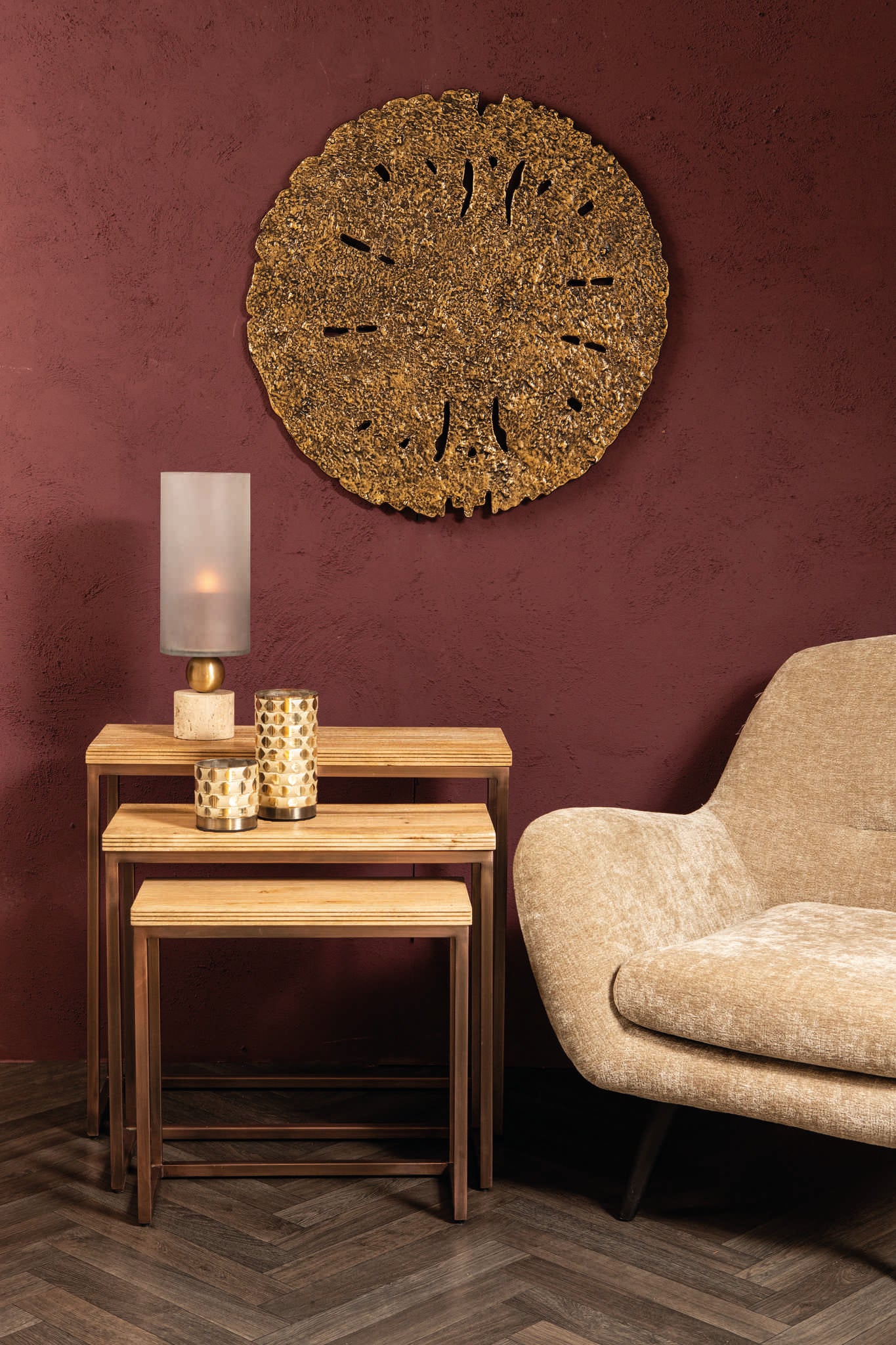 Zoah Copper Mango Wood Rectangle Sidetable SV3