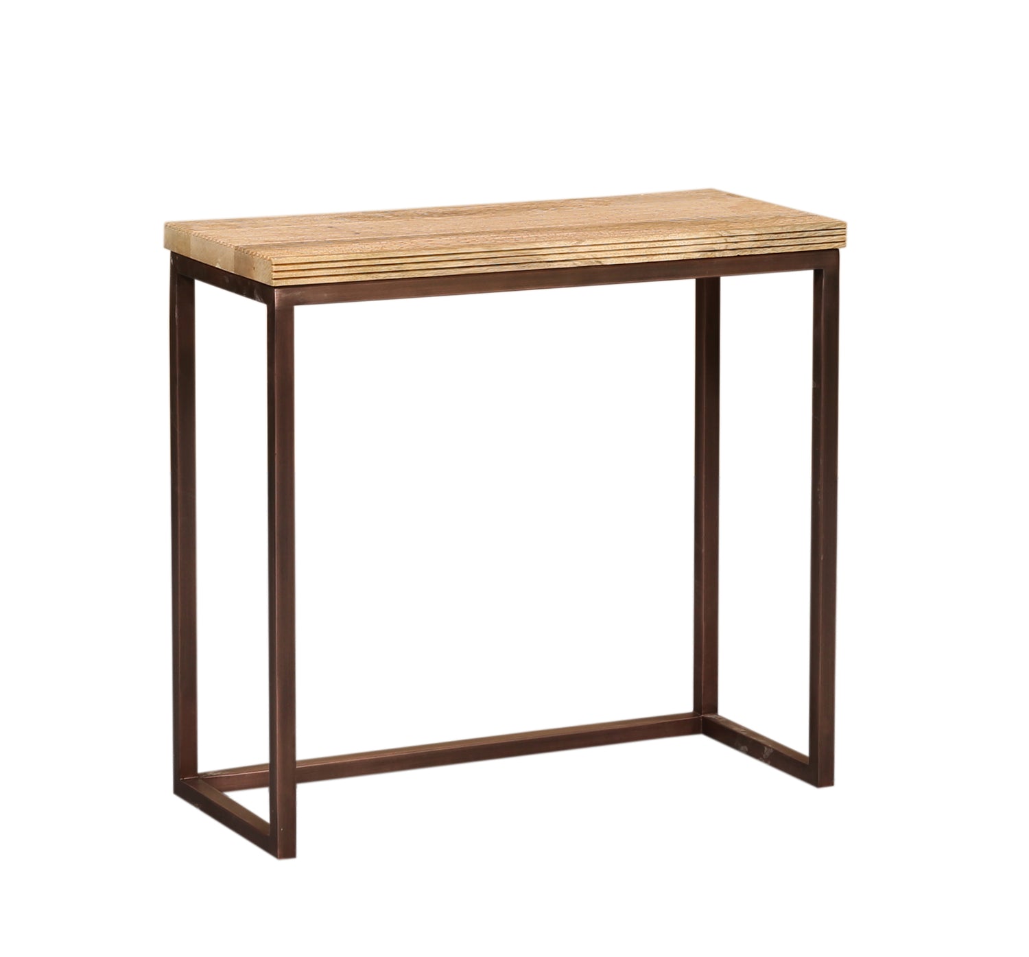 Zoah Copper Mango Wood Rectangle Sidetable Set van 3