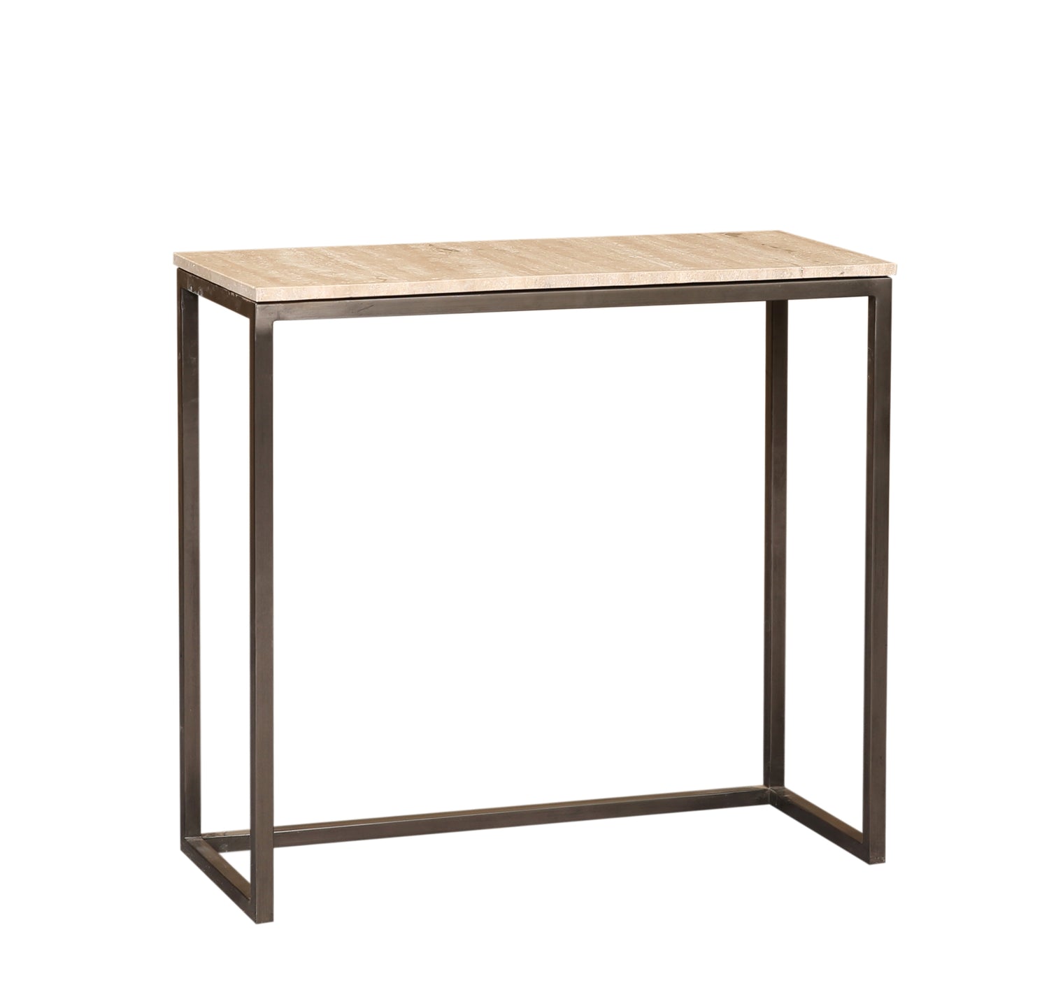 Zoah Black Travertine Rectangle Sidetable Set van 3