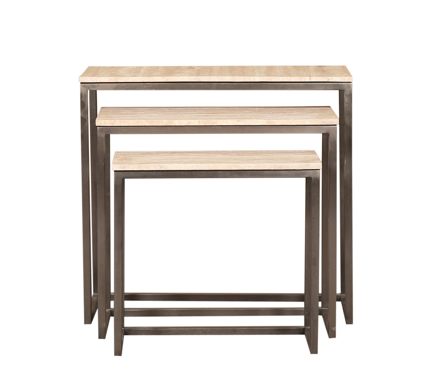 Zoah Black Travertine Rectangle Sidetable SV3