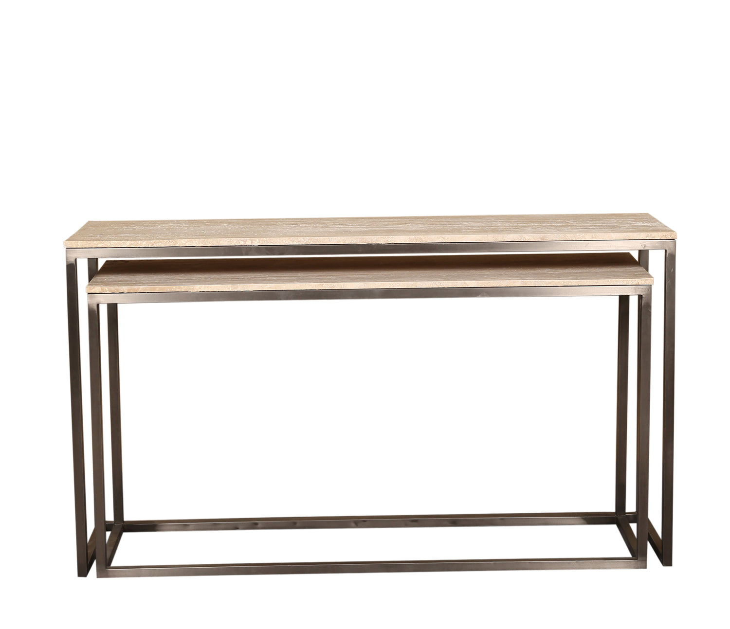 Zoah Black Travertine Rectangle Sidetable SV2