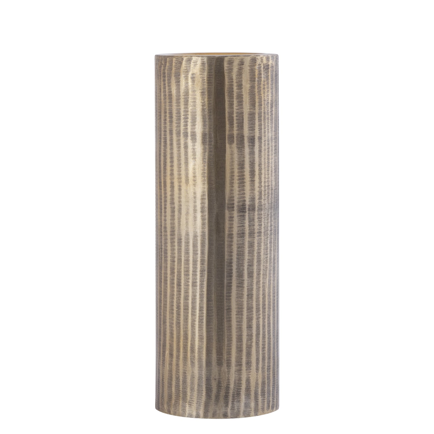 Jowad Antique Gold Alu Sheet Candle Holder Rib L