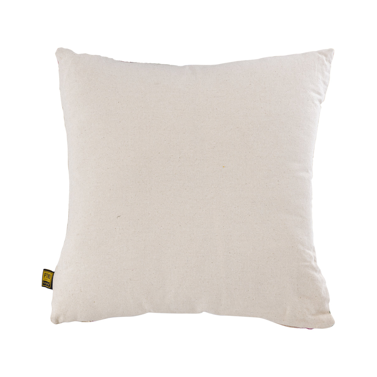 Ayumi Pink Square Cotton Cushion Abstract