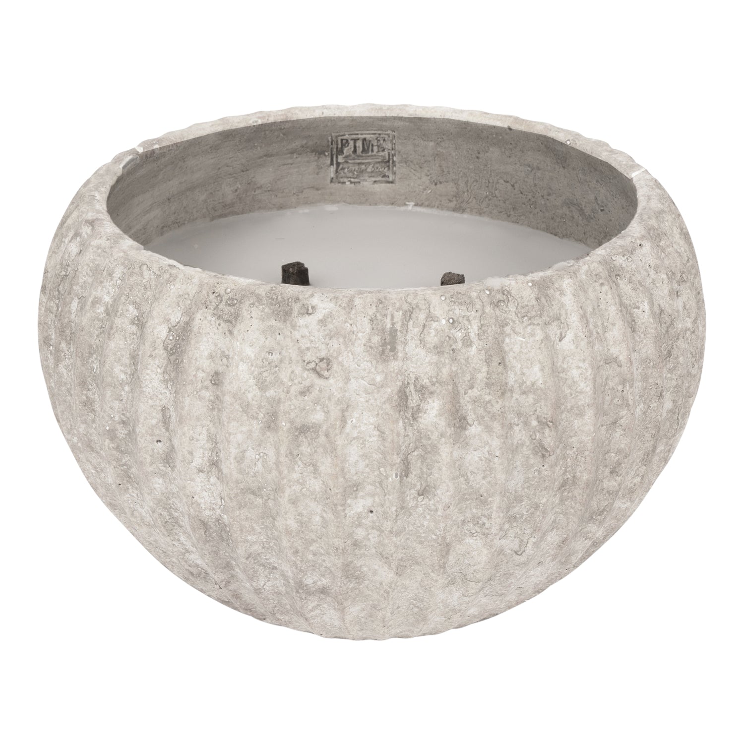 Yasmeene Cream Cement Outdoor Candle L