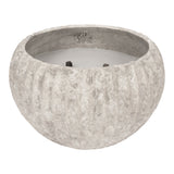 Yasmeene Cream Cement Outdoor Candle L