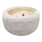 Gabor Cream Cement Outdoor Candle L