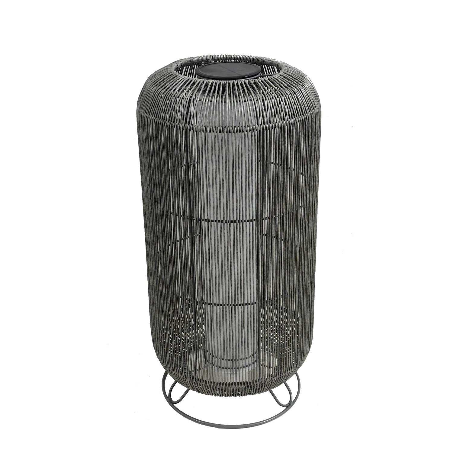 Danielius Grey PE Solar LED Lantern Round M