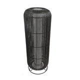 Danielius Black PE Solar LED Lantern Round L