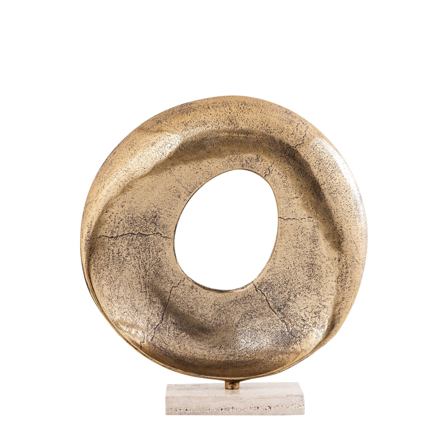 Daweson Brass Casted Alu Statue Open Round