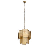 Loucas Brass Lustre Glass Hanging Lamp Layers S