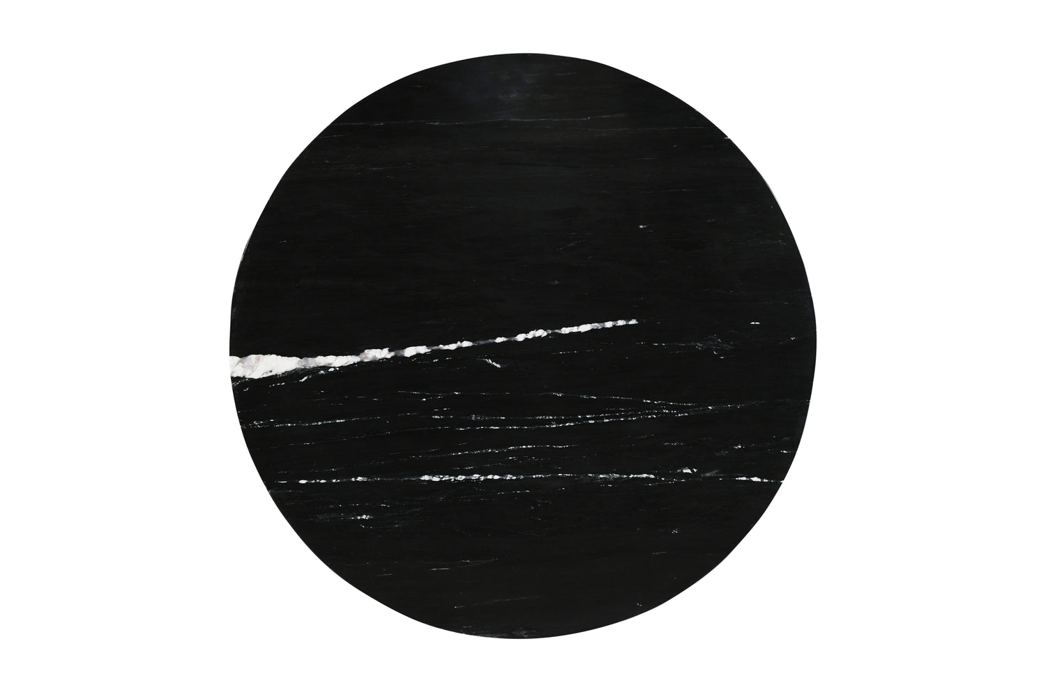 Diro Black Marble 3 Ball Coffeetable Round