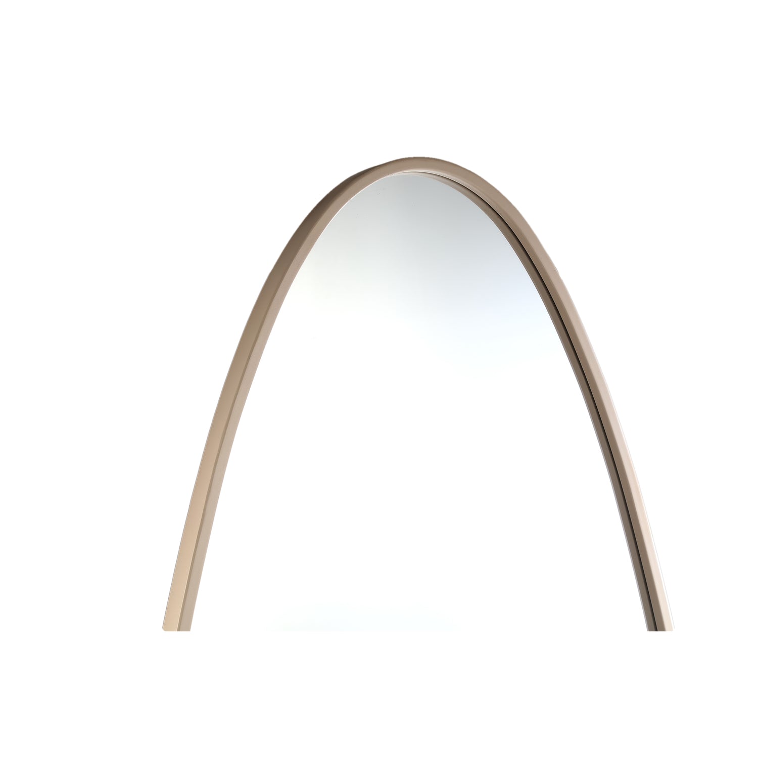 Serine Sand Steel Oval Mirror Large