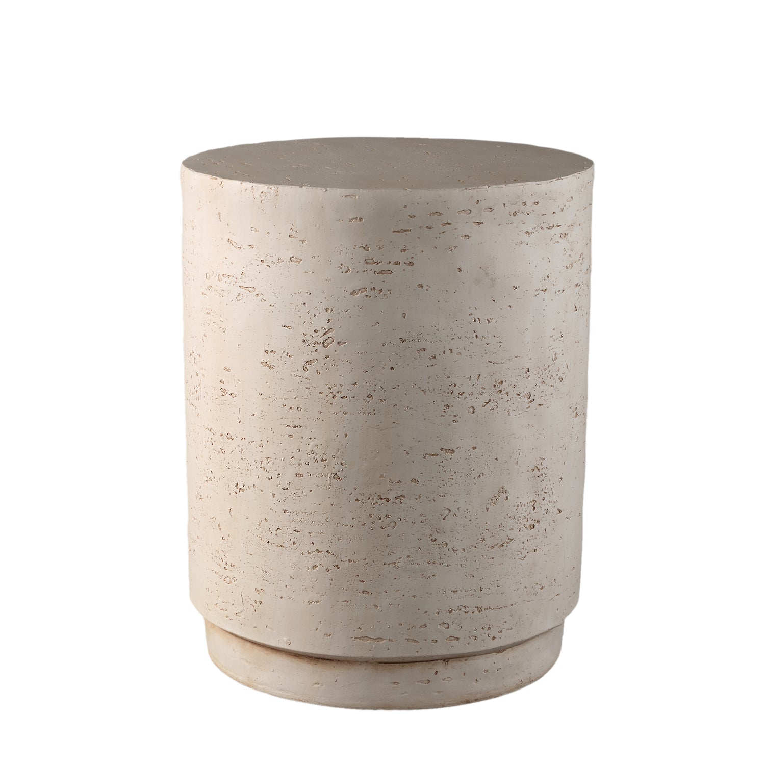 Chandar Cream MgO Round Side Table