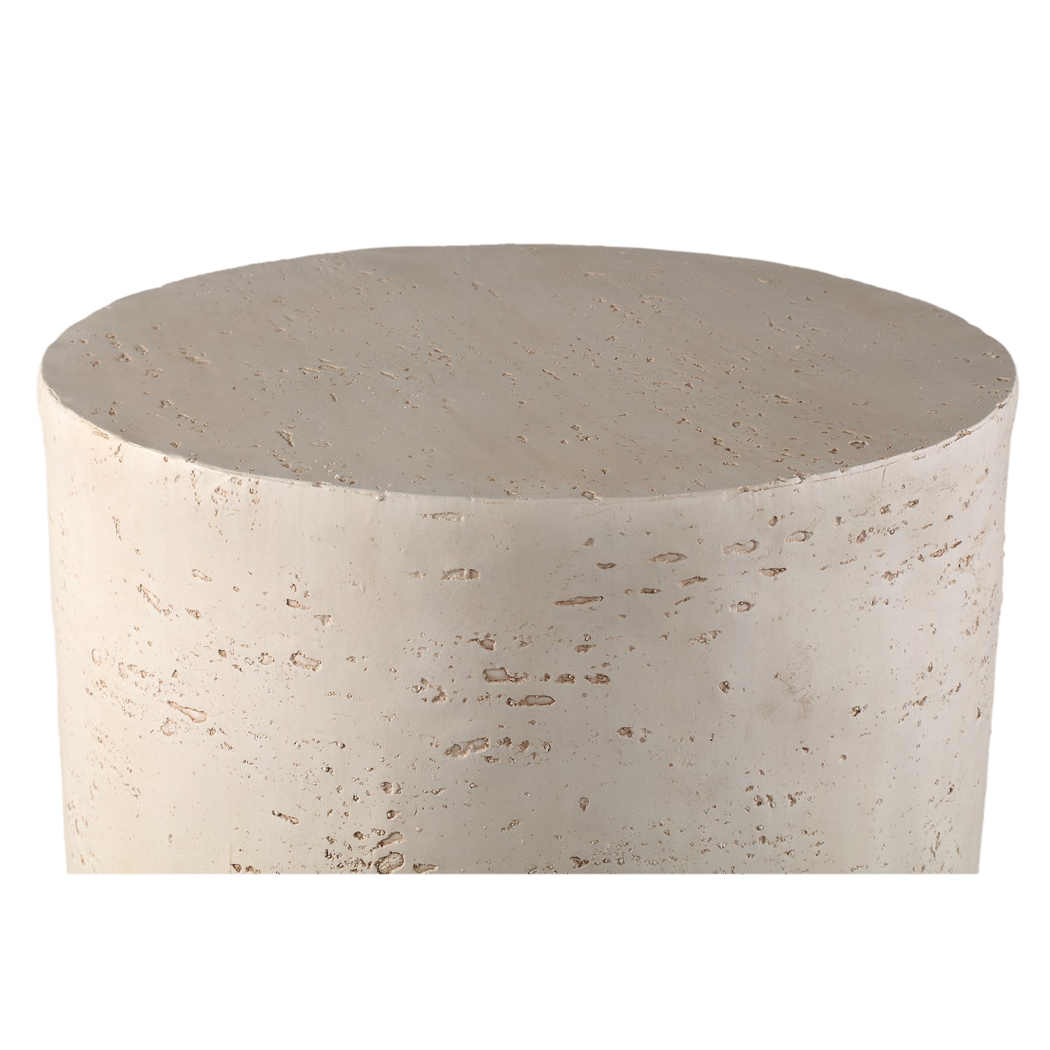 Chandar Cream MgO Round Side Table
