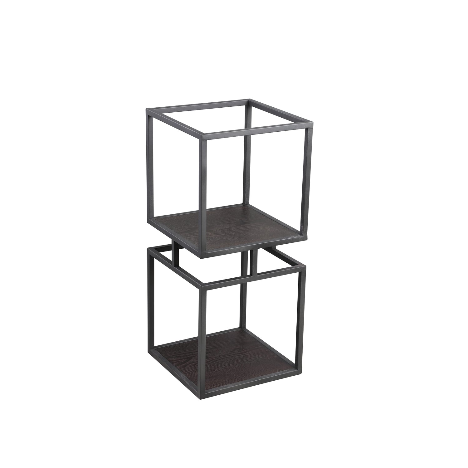 Nanci Black Iron Open Cube Cabinet S