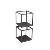 Nanci Black Iron Open Cube Cabinet S