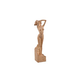 Aleah Brown Poly Women Shaped Statue Small
