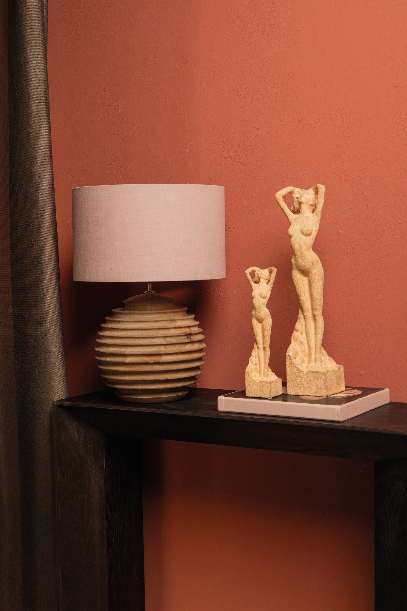 Aleah Brown Poly Women Shaped Statue Small