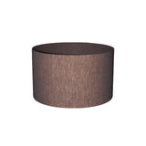 Rivvo Brown Cotton Linen Lampshade Round Low