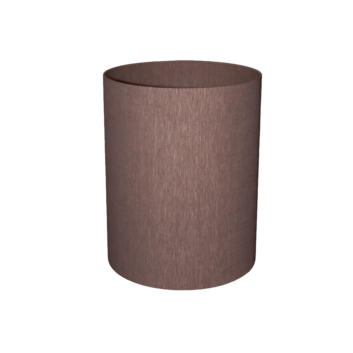 Rivvo Brown Cotton Linen Lampshade Round High