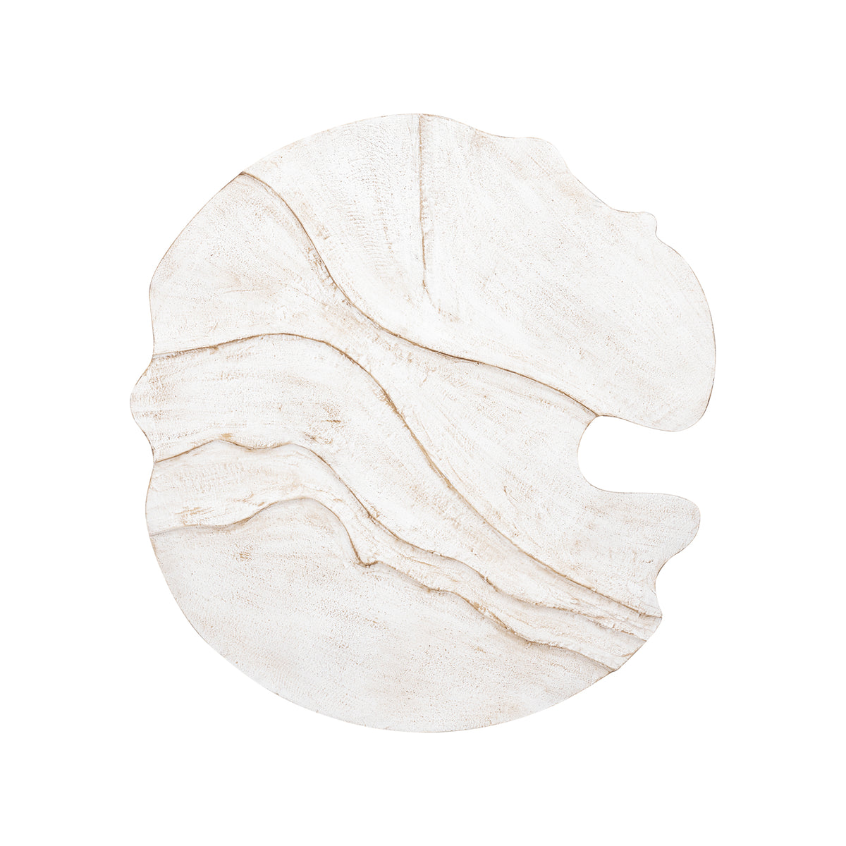 Samraj White MDF Wall Panel Wave Structure