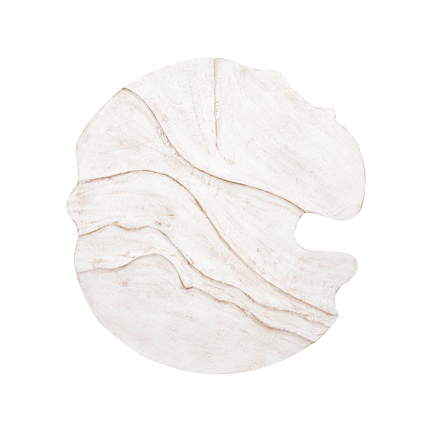 Samraj White MDF Wall Panel Wave Structure