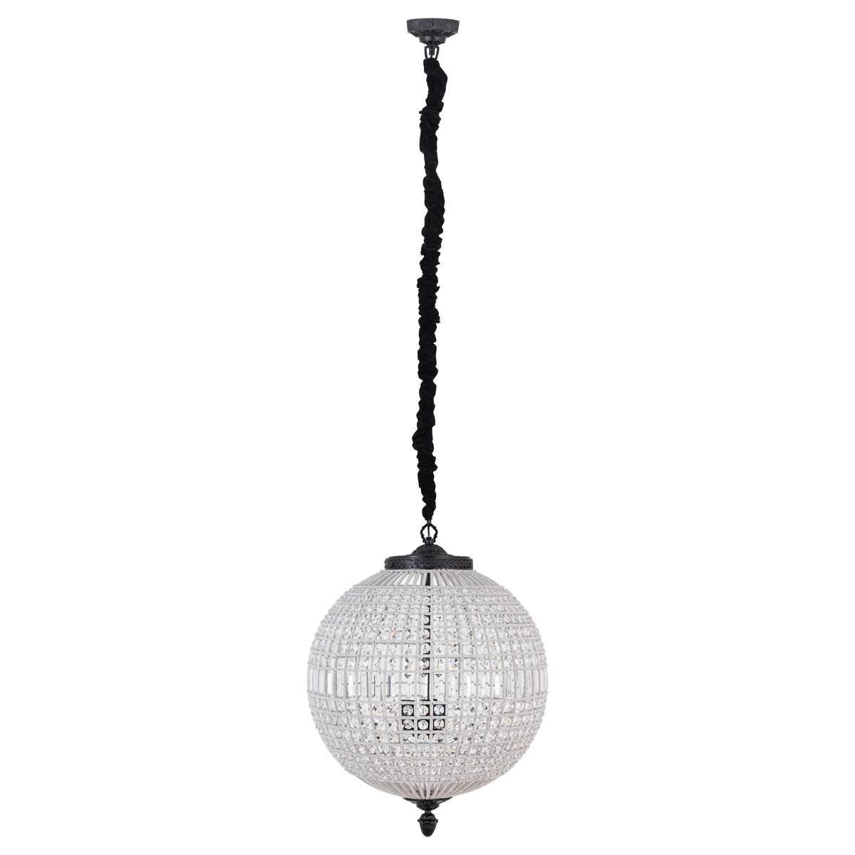 Jaris Crystal Hanging Ball Chandelier Lamp L