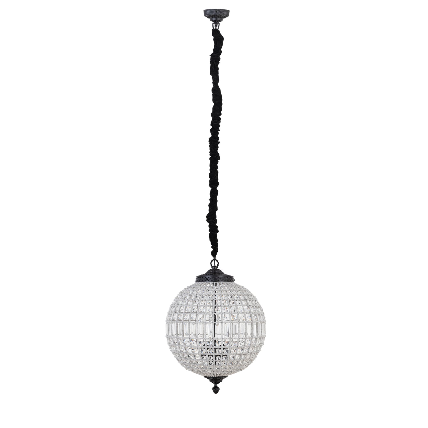Jaris Crystal Hanging Ball Chandelier Lamp M
