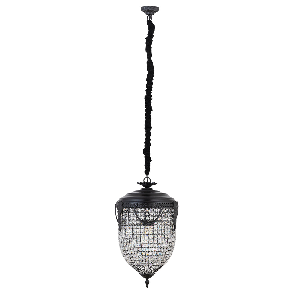 Lidde Crystal Oval Chandelier Lamp Classic L