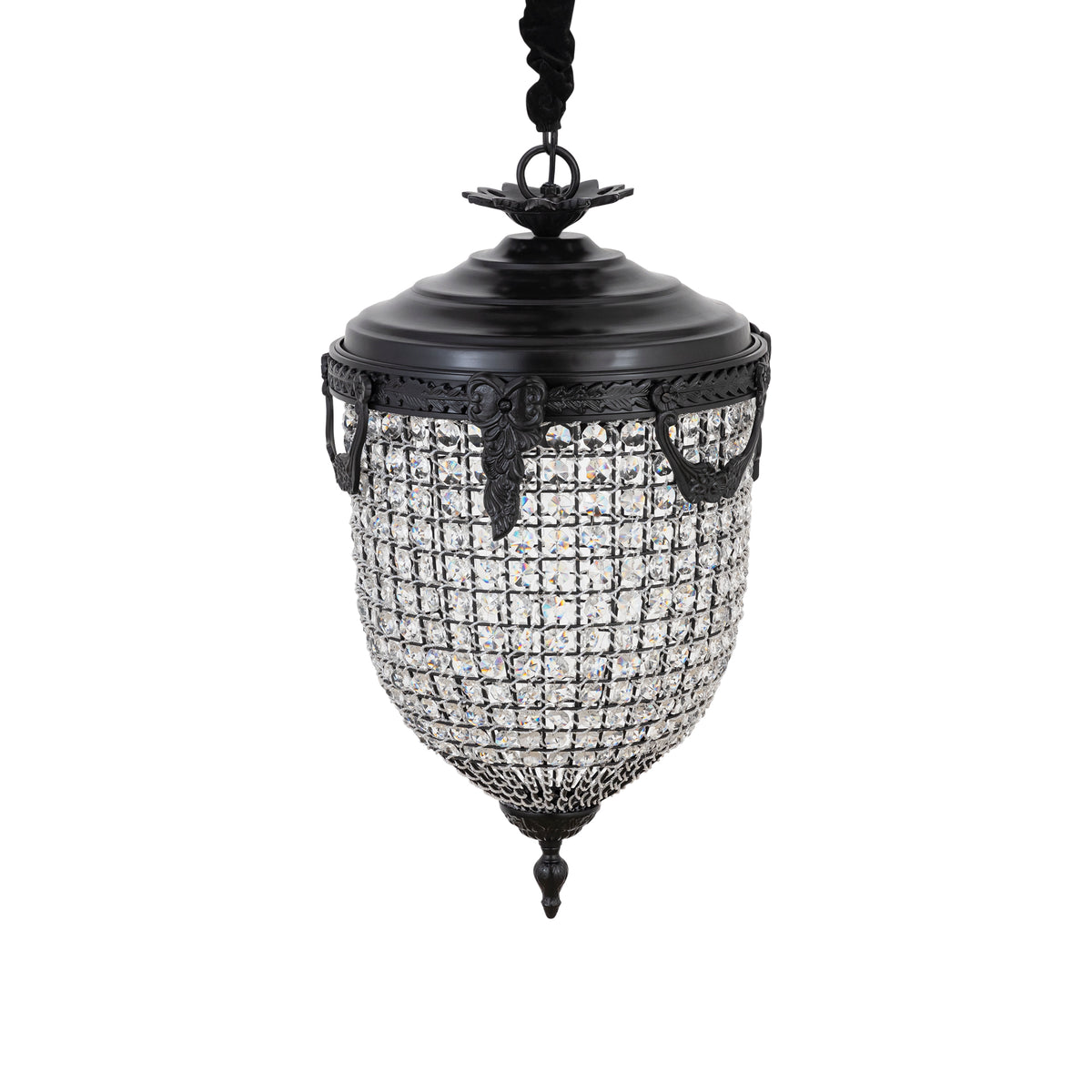 Lidde Crystal Oval Chandelier Lamp Classic S