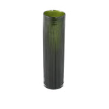Alphaba Olive Green Round Ribbed Glass Vase Small S