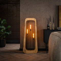 Vloerlamp 3L Bray - 50x14x120 cm - Mango Naturel