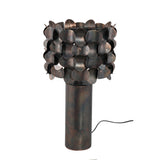 Jaye Black Iron Table Lamp Bended Circle Pattern