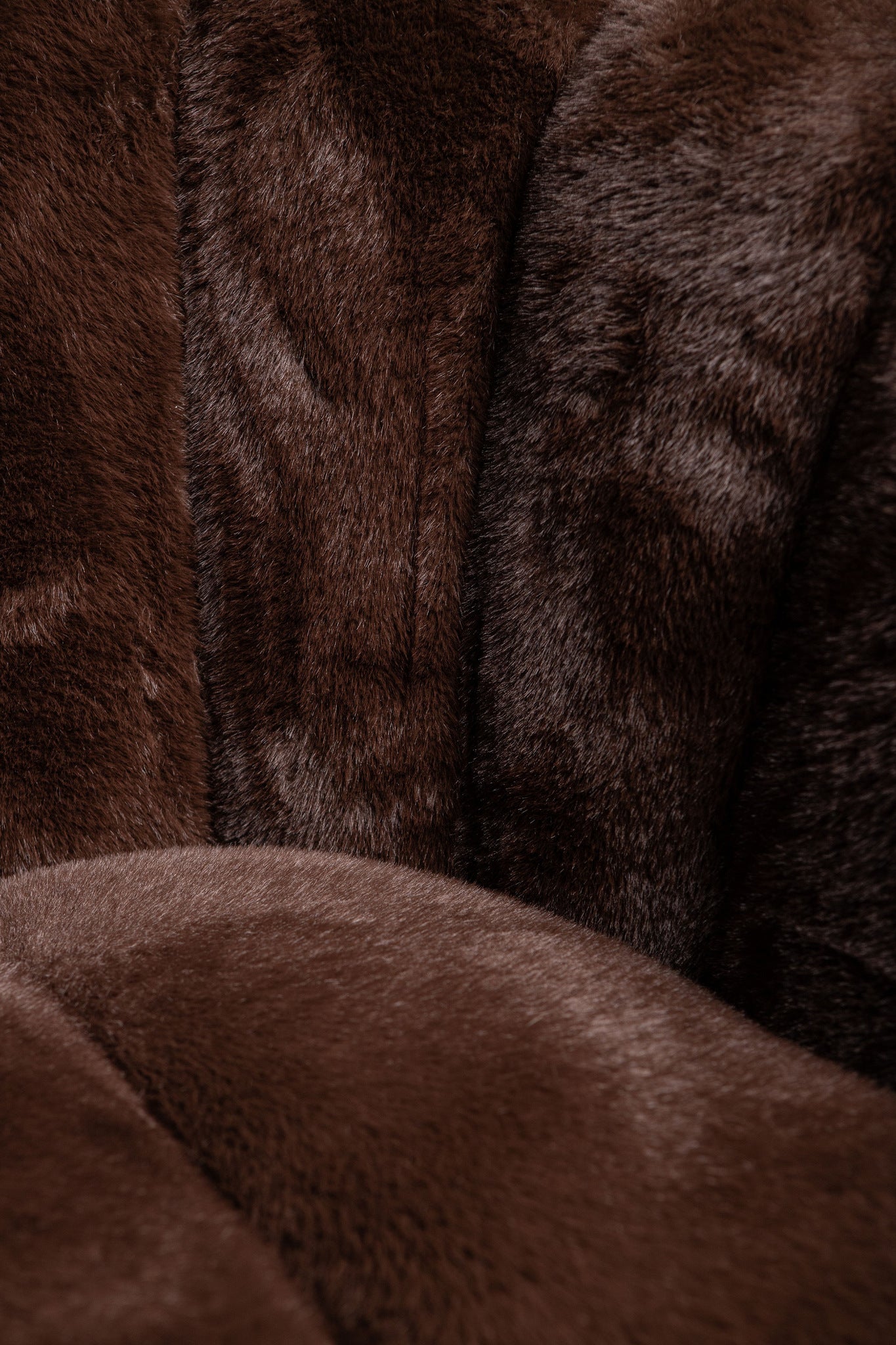 Furia Dark Brown Fauteuil Fur