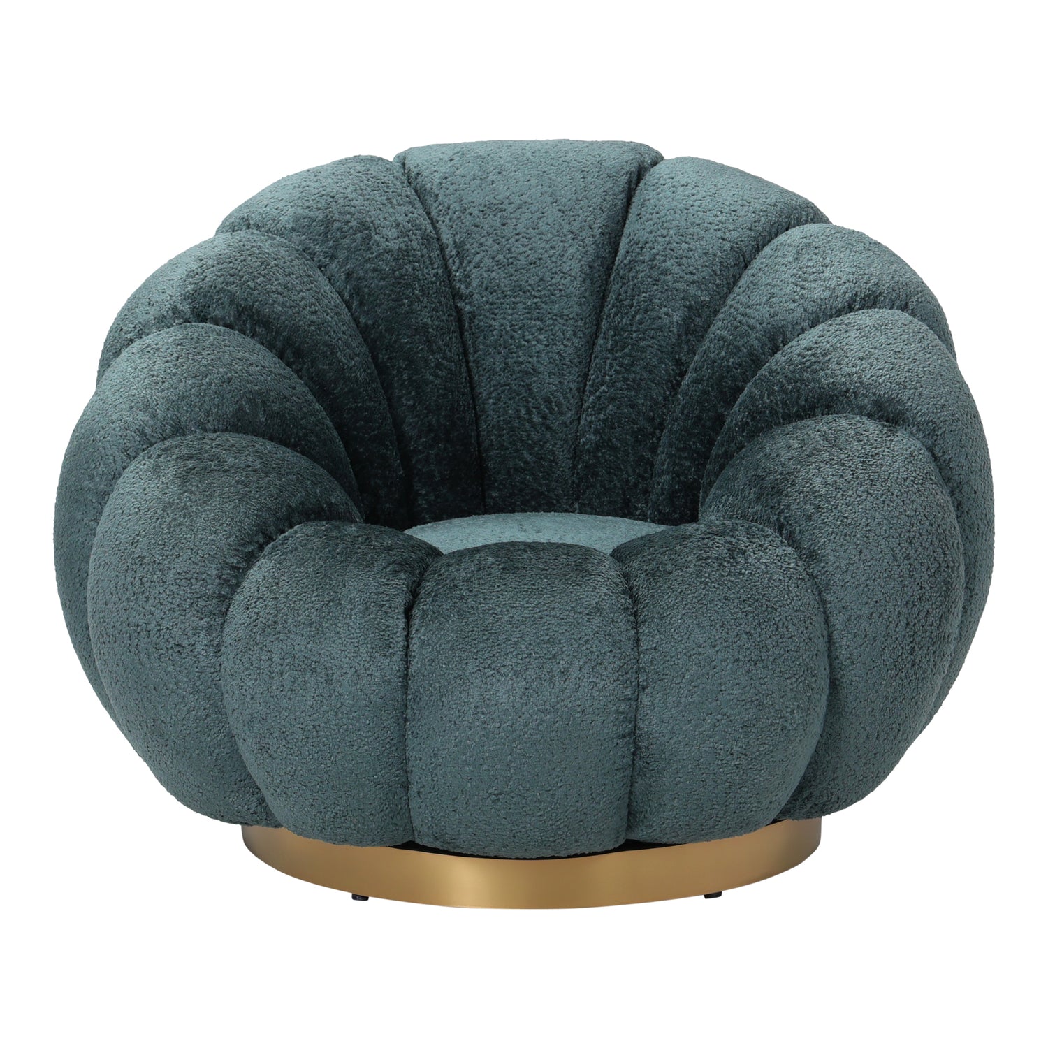 Daisy Fauteuil Teal Euphoria 13 Gold Base