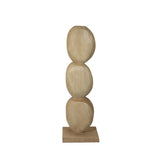 Kodey Natural Mango Wood Circle Shaped Statue